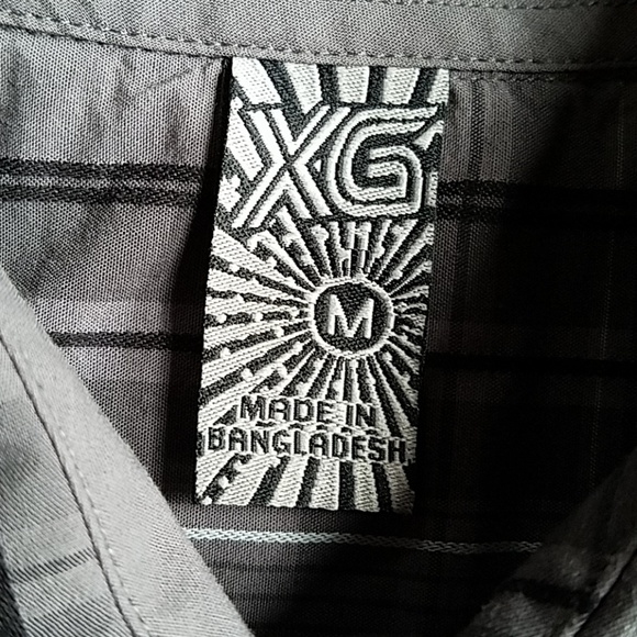 XG Graphic Plaid Button Down Casual Shirt - Picture 4 of 7